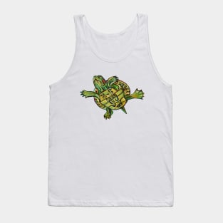 Slider Turtle Pattern Tank Top